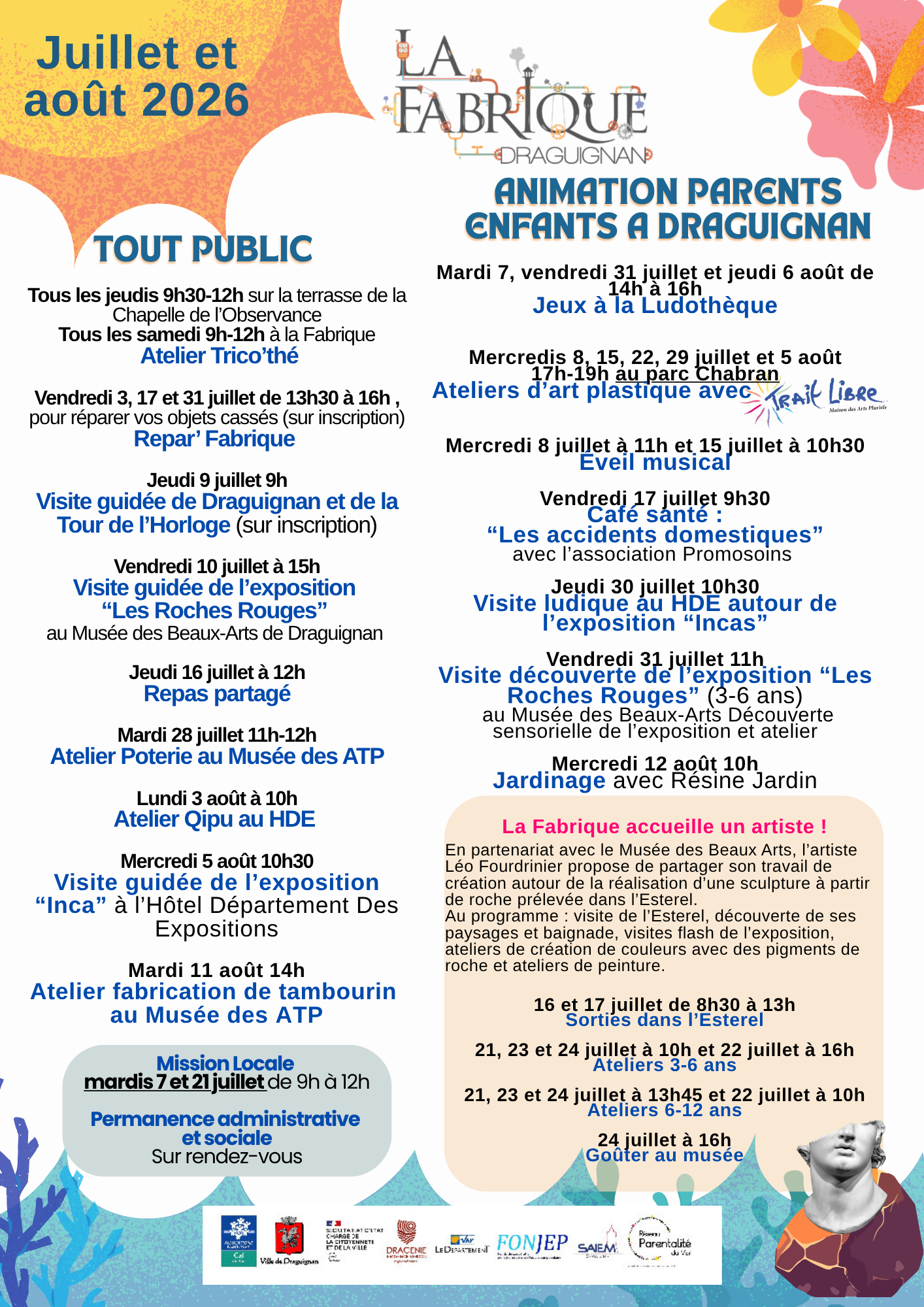 Programme été 2026