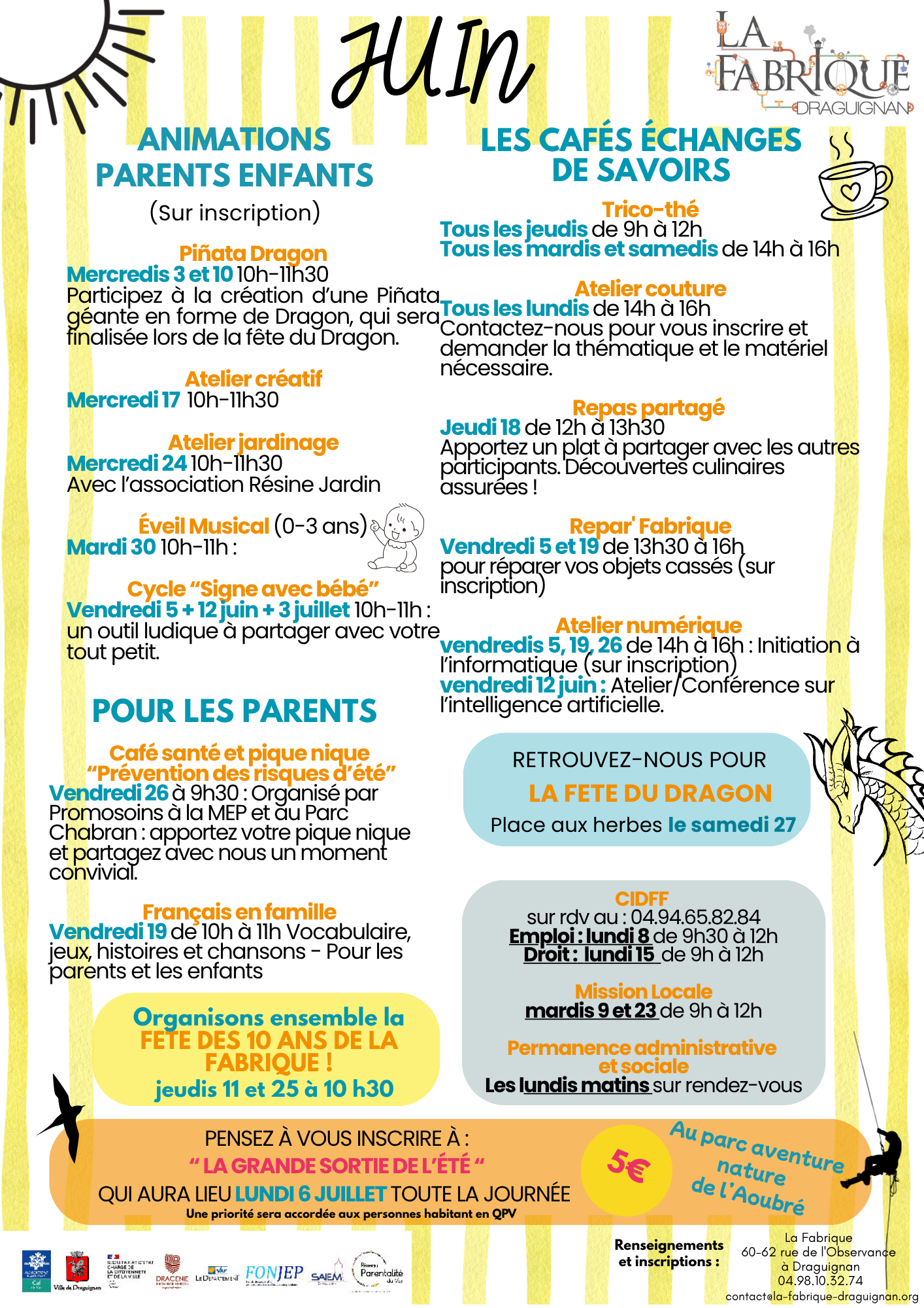 Programme de juin 2026